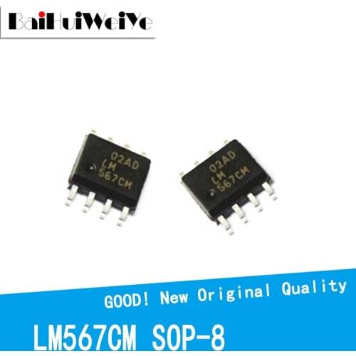 10PCS/LOT LM567CM LM567CMX LM567 SOP-8 SMD SOP8 New Original Good Quality Chipset three-channel relay driver IC