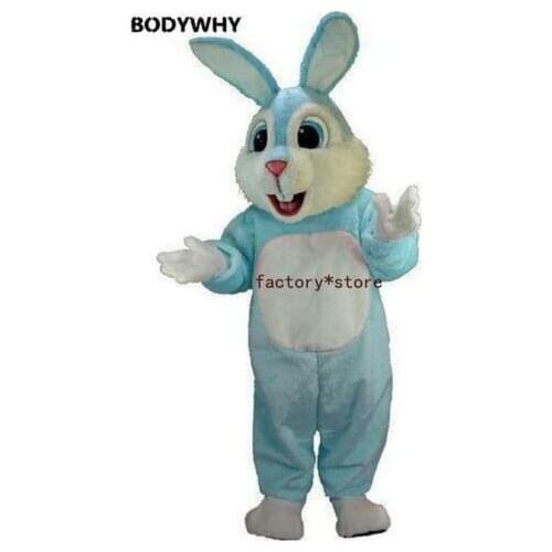2020 Blue Rabbit Mascot High Quality Easter Costume Suits Cosplay High-quality Easter RABBIT BIRTHDAY cHRISTMAS