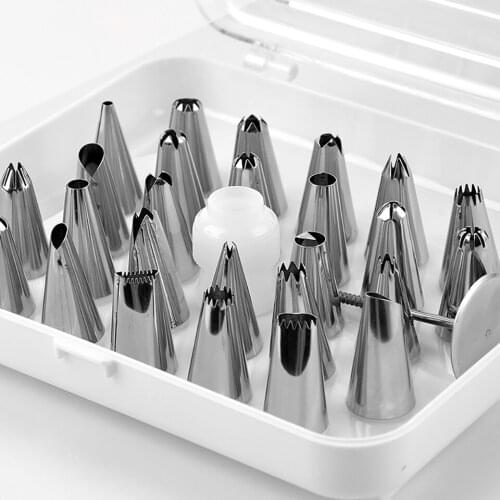 26 Pieces Of High-Quality Cake Accessories Cream Mouth Multi-Model Mold Pastry Decoration Spout Cream Mouth