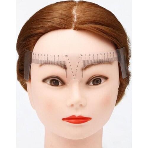 5 Pcs Microblading Disposable Accurate Ruler Permanent Makeup Tebori Eyebrow Shaping Tools Tattoo Measurement Rulers Sticker