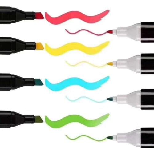 70 Color Manga Drawing Markers Pen Alcohol Based Sketch Felt-Tip Oily Twin Brush Pen Art Supplies Student School Art Supplies