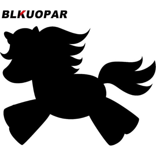BLKUOPAR for Running Pony Car Stickers Vinyl Decals Motorcycle Helmet Windshield Waterproof Surfboard Sunscreen Custom Printing