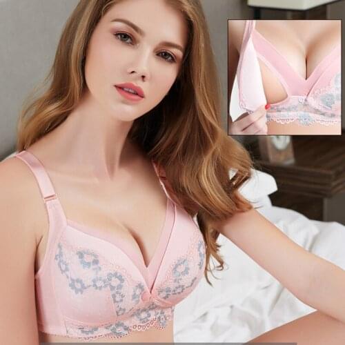 Mother Maternity Nursing Bra Women Mama Open Breast Bra Cotton Wirefree Underwear Lactating Bralette Soutien Gorge Allaitement