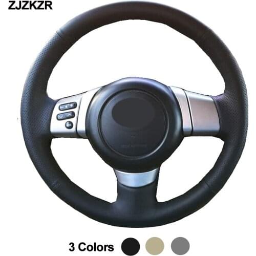 Hand Sewing Car Steering-Wheel Cover Wrap For Toyota FJ Cruiser 2006-2011 2012 2013 2014 Beige Black Gray Artificial leather