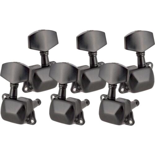 Black 3L3R Semi-closed Tuning Peg Keys Tuner for Acoustic Electric Guitar