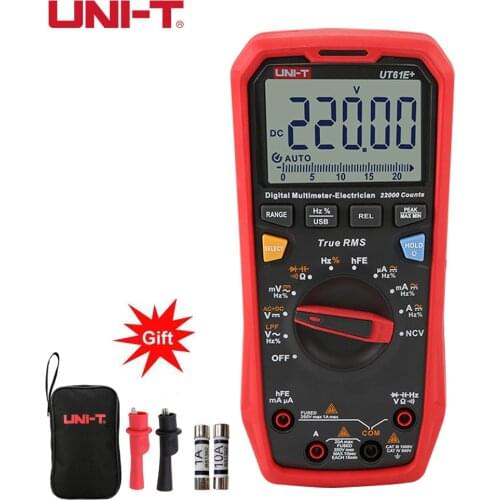 Newly Upgraded UNI-T UT61E + UT61D + UT61B + Digital Multimeter True Effective Value Automatic Range Tester