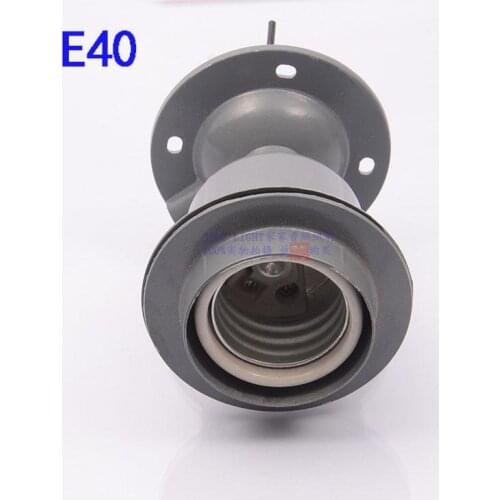 E27/E40 Light Base Ceramic Liner Screw Aluminum Die-casting Mining Lamp Cap, Aluminum-cover Pendant Lamp Holder Thickened Socket