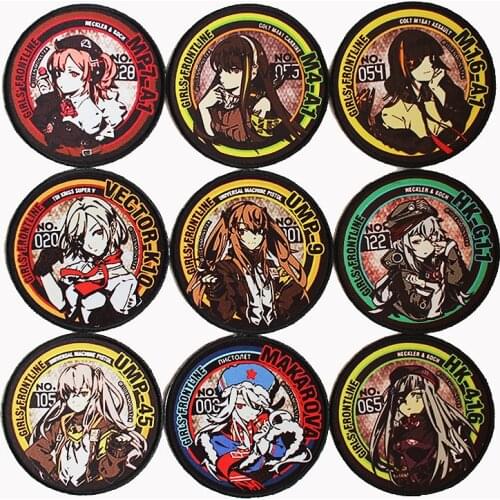Girls Frontline Velcro Tactical Patch Print Armband Gun Girl Two Dimensional Griffin 404 Team Backpack Sticker Armband For Cloth