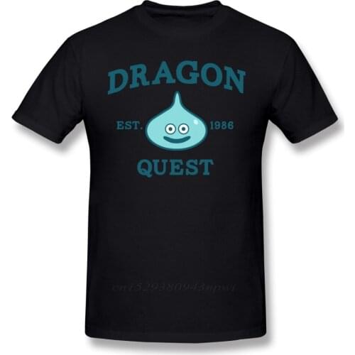 Dragon Quest T Shirt Dragon Quest T-Shirt Short Sleeve Graphic Tee Shirt Fun Mens Oversized Cotton Classic Tshirt