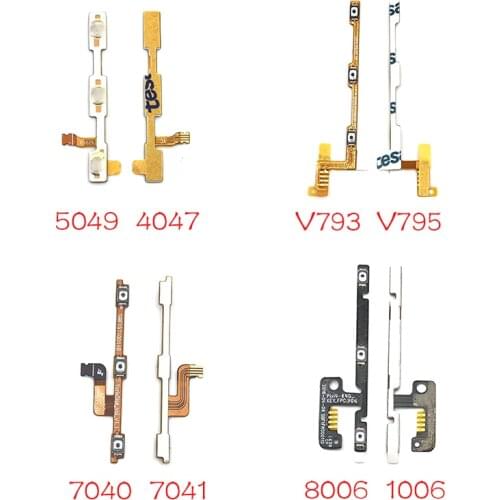 20pcs/lot, Volume Button Power Switch On Off Button Flex Cable For Alcatel ot 4047 5044 5049 5054 5086 6045 6055 C7 7040 9008