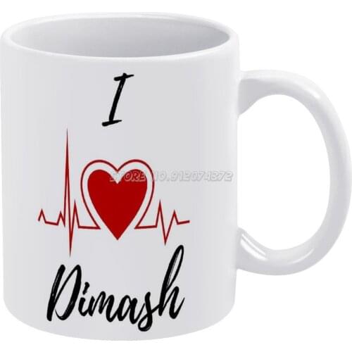 Love And Dimash Coffee Mugs 330ml Creative Travel Mug and Cup Office Drinkware Mugs Tazza Dimash Dombra 6 Octive Best In World D