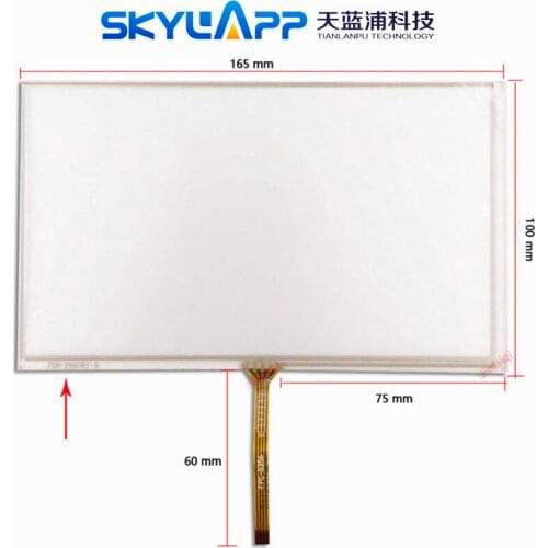 New 7''inch 165*100mm touchscreen for GPS navigation touch screen digitizer panel glass free shipping