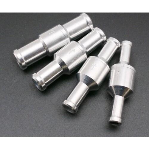 Check Valve Aluminium Alloy Fuel Non Return Check Valve Petrol Diesel for Car Automobile Oil Water Pumps 6-12mm