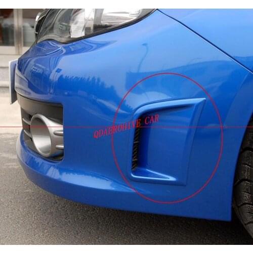Front Bumper Side Air Flow Vent Side Vents Decorative cover plate Garnish hood shell For Subaru Impreza WRX STI 10th 2008-2014