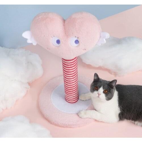 Pet Scratching Sisal Post Cat Interactive Toys Climbing Natural Jute Cat Scratchers for Indoor Cats