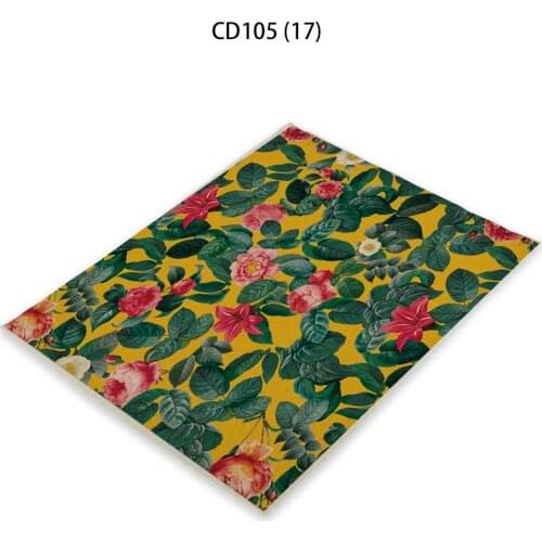 Plant Flowers Cup Pad American Placemats Onderzetters Coasters Courtyard Dining Decoration Cushion Tea Towel Servilletas De Tela