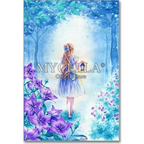 DIY Diamond Embroidery Cartoon 5D Diamond Painting Mosaic Girl Full Rhinestone Cross Stitch Needlework Christmas Home Decor Gift