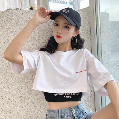 Loose Casual Lazy Ins T-shirt Female Korean Harajuku Womens T-shirts Tops Japanese Kawaii Ladies Ulzzang Clothes For Women