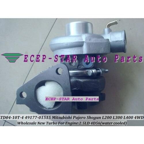 TD04-10T 49177-01515 Turbo Turbocharger For Mitsubishi L300 4WD Delicia Pajero Shogun L200 L400 4D56 2.5L Water cooled 5 holes