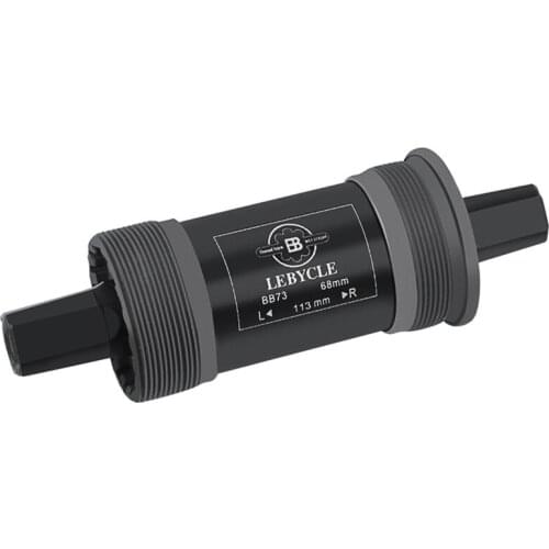 Lebycle Bicycle Bottom Bracket Steel Square Hole Axis, Bottom Bracket Square Hole Bearing Road MTB Bike BB Sets Axis