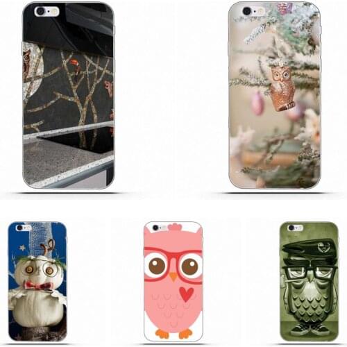 Wexoeq Owl With Glasses TPU Case Coque Cover For Huawei G8 Honor 5C 5X 6 6X 7 8 9 Y5II Mate 9 P7 P8 P9 P10 P20 Lite Plus 2017