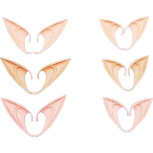 Mysterious Angel Elf Ears Latex Ears for Fairy Cosplay Costume Accessories Halloween Decoration Photo Props Adult Kids Toys