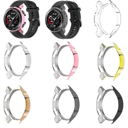 PC Hard Edge Shell Screen Glass Protector Case Frame Protector For Huawei Honor Watch GS Pro Smartwatch Protective Bumper Cover