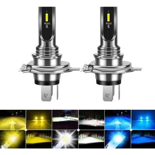 2Pcs 6500K H4 LED H7 H11 H8 HB4 H1 H3 HB3 9005 9006 9007 H13 Auto Car Headlight Bulbs 80W 12000LM Car Styling Led Automotivo