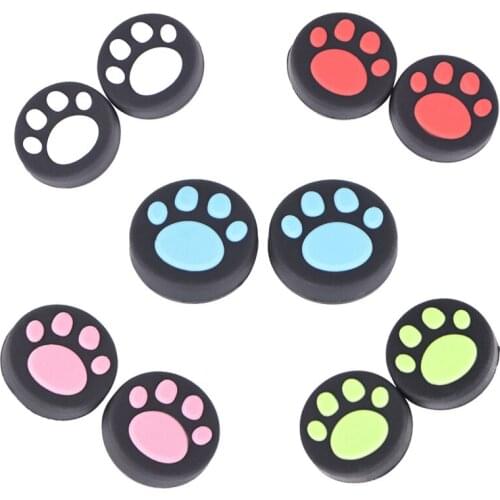 2pcs Cute Joystick Caps Thumb Stick Grip Button For Nintend Switch Nintendoswitch NS Console Cover Cap Game Accessories