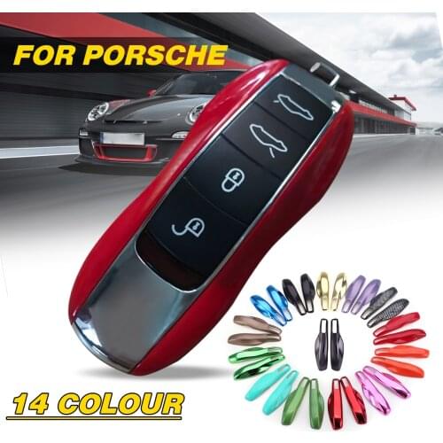 2Pcs Replace Refit Cover Protection Shell Remote Key Case Fob Modified Key Shell for Porsche Panamera Macan Cayman 911