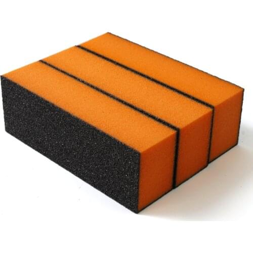 2017 Brand High Quality 3 Pieces 3Ways Professional Manicure Care Acrylic Nail Files And Buffers Varnish Sanding Block