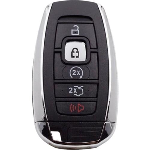 5 Button Smart Remote Key Shell Case For Lincoln MKZ MKC With Insert Key Blank Keyless Entry Fob Key Cover