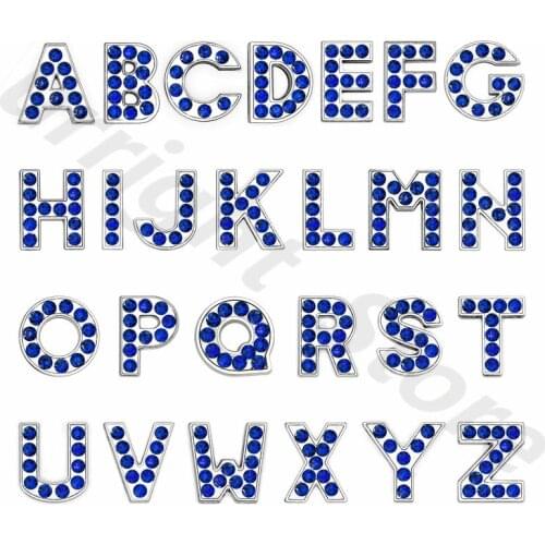 50pcs Crystals beads Necklace Jewelry charms bracelets for jewelry making charms for women collares diy slide letter kids gift