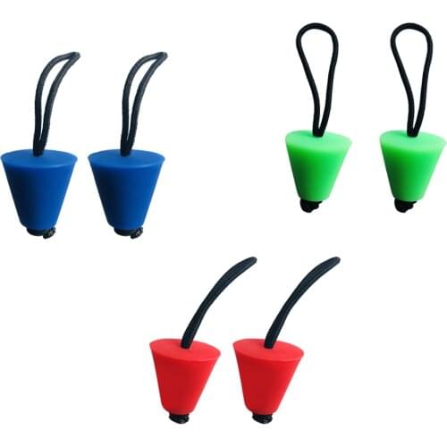 6 Pieces Rubber Universal Kayak Canoe Boat Dinghy Scupper Plugs Drain Holes Stopper Bungs Replacement Accessories