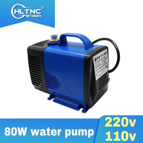2021 promotion water pump 80W 220v/110v +5 meters white water pipes for water cooled spindle
