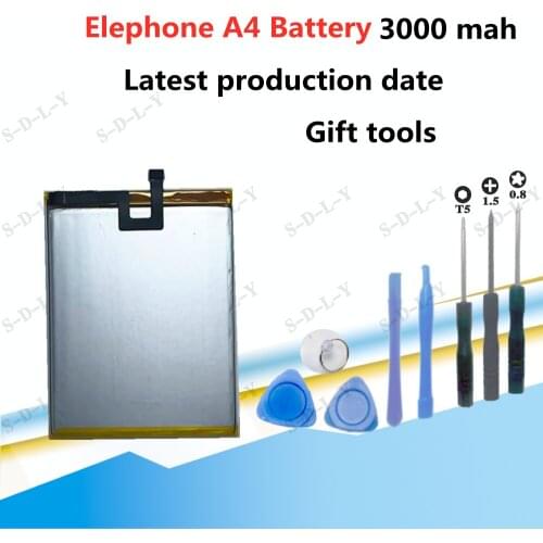 Elephone A4 Battery 3000mAh 100% Original New Replacement accessory accumulators For Elephone A4 Cell Phone