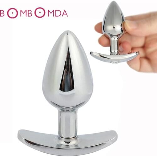 Sex Shop Metal Crystal Anal Plug Stimulator Stainless Steel Jewelry Beads Anal Butt Plug Dildo Sex Toys Products For Woman Men