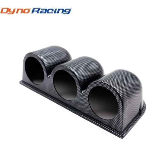 Car meter holder 2" 52mm Carbon Black Triple Dash mount gauge pod Car meter pod Gauge holder YC100212
