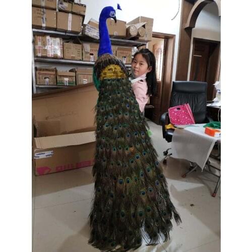 Large real life peacock model huge foam&feather beautiful peacock bird gift about 150cm xf3003