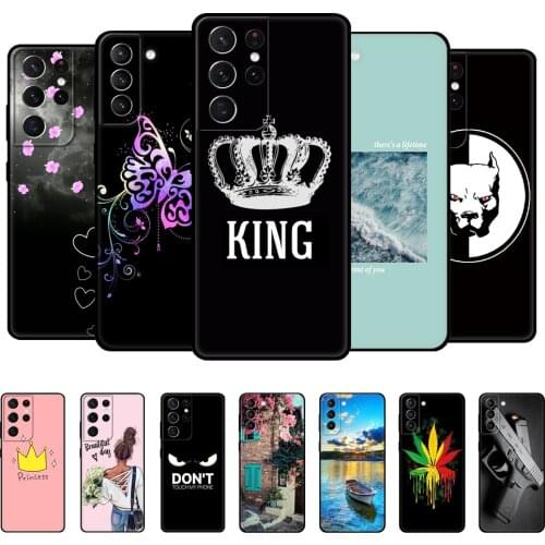 For Samsung Galaxy S21 | S21+ | S21 Ultra 5G Case Back For Samsung S21 plus Phone Cover GalaxyS21 S 21bag Silicon black tpu case