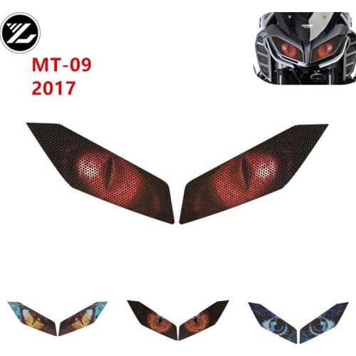 For YAMAHA MT-09 MT09 2017 Motorcycle accessories headlight protection sticker headlights eye body sticker