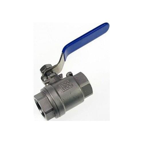 DN32 G1.2" Straight Full Ports 304 Stainless Steel 2-Piece Ball Valve Water Oil