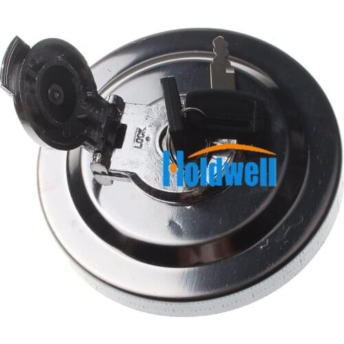 Holdwell Fuel Tank Cap W/2 key H800 for Hitachi EX100-3 EX120-3 EX100-5 EX120-5 EX200-5
