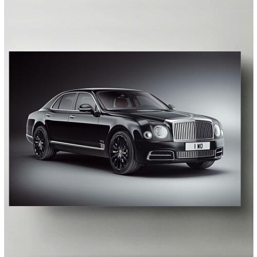 Canvas Painting Luxury car Bentley Mulsanne W.O. Edition Vehicle Modern Wall Art Picture Print Posters for Living Room Decor