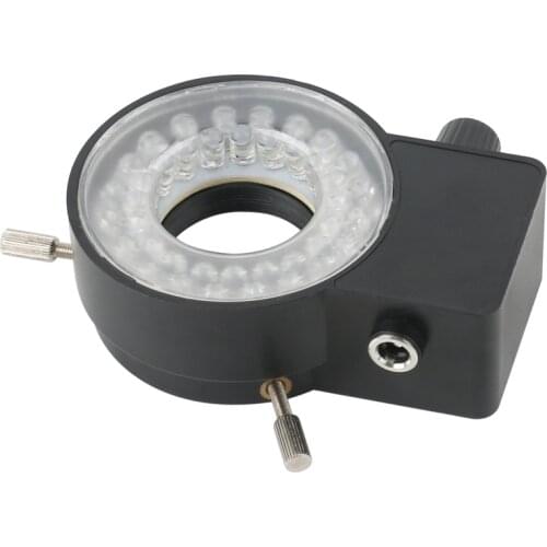 144 LED Ring Light 6500K Adjustable Microscopio illuminator Lamp For Industrial Video Stereo Microscope HDMI VGA USB Camera