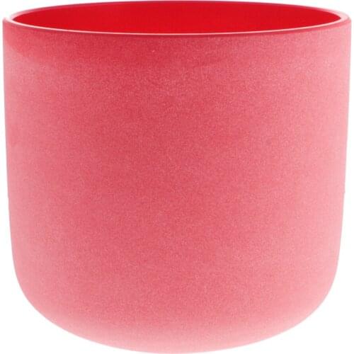 Quartz Crystal Singing Bowl C Note E Note 7inch Root Frosted Quartz for Yoga Meditation