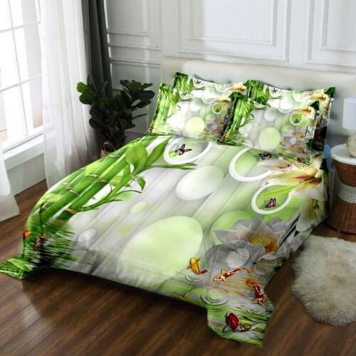 Twin size bedding set 3D bedsheet Pillowcase bed cover decorate Queen California king flat sheet Bed Linen king size Bamboo