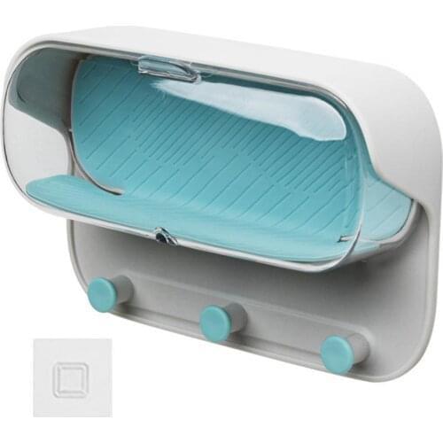 Premium Bathroom Wall Holder Punch-free Wall-mounted Wall Storage Box Convenient Practical Washroom Glasses Storage Box for Home