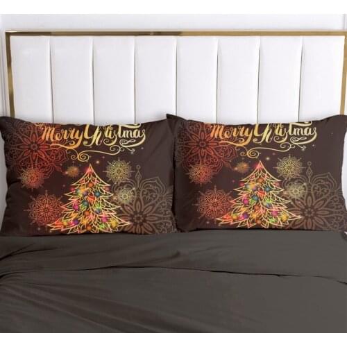 2pc Pillow Case Pillowcase 50x70 50x75 Decorative Pillow Cover Christmas tree Cartoon Kids Bedding for Baby Children