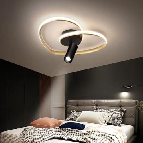 New dome light track lights Nordic style bedroom lights contemporary and contracted sitting room background wall lamp